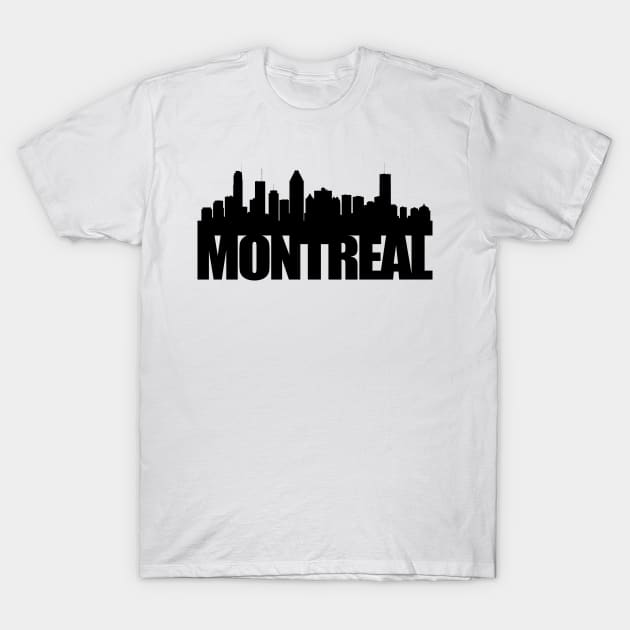 Montreal Skyline T-Shirt by ianscott76